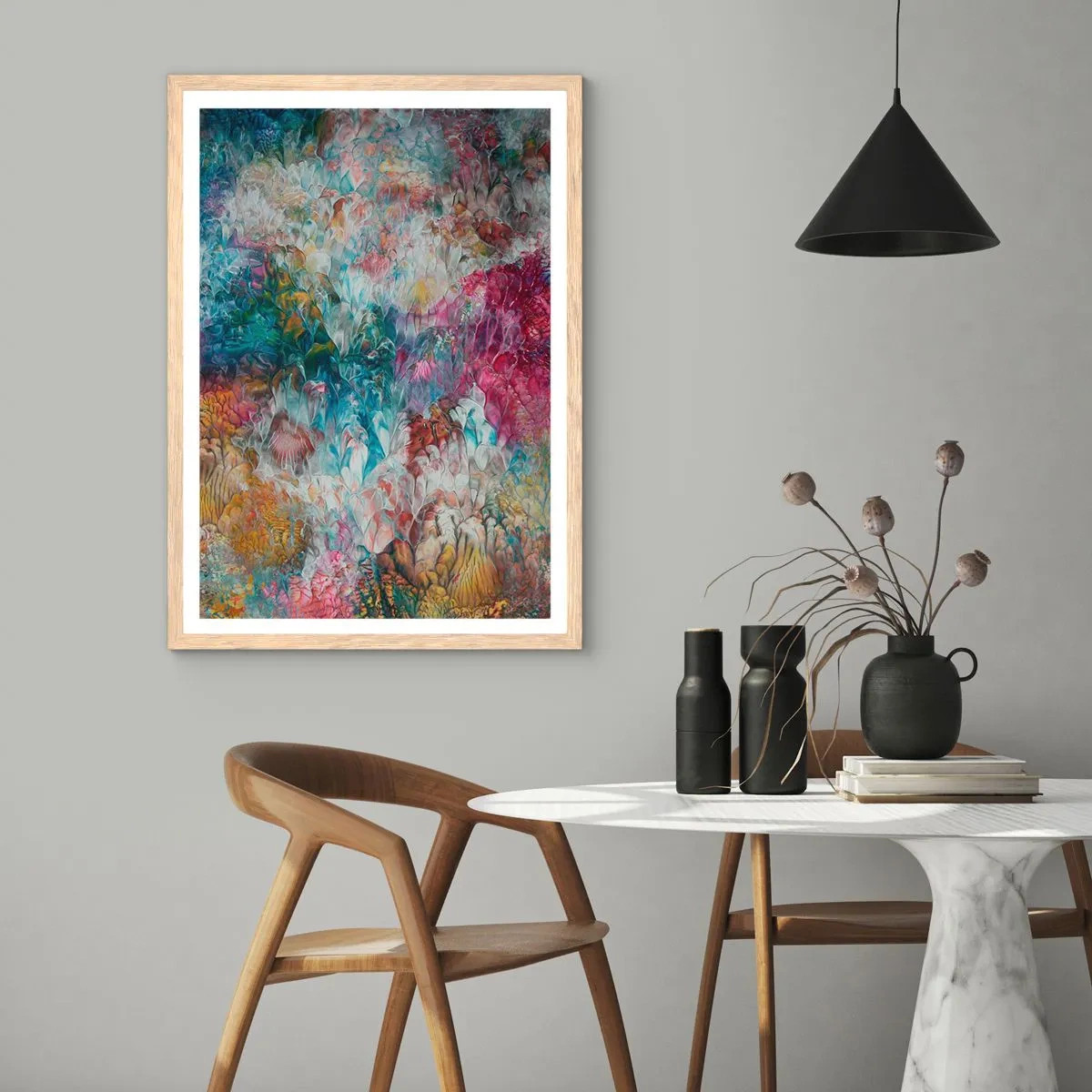 Plakat w ramie jasny dąb - W pełnym rozkwicie - 40x50 cm