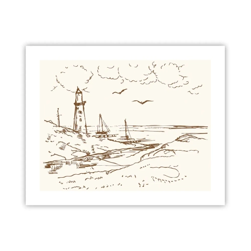 Plakat - Zarys wspomnienia lata - 50x40 cm