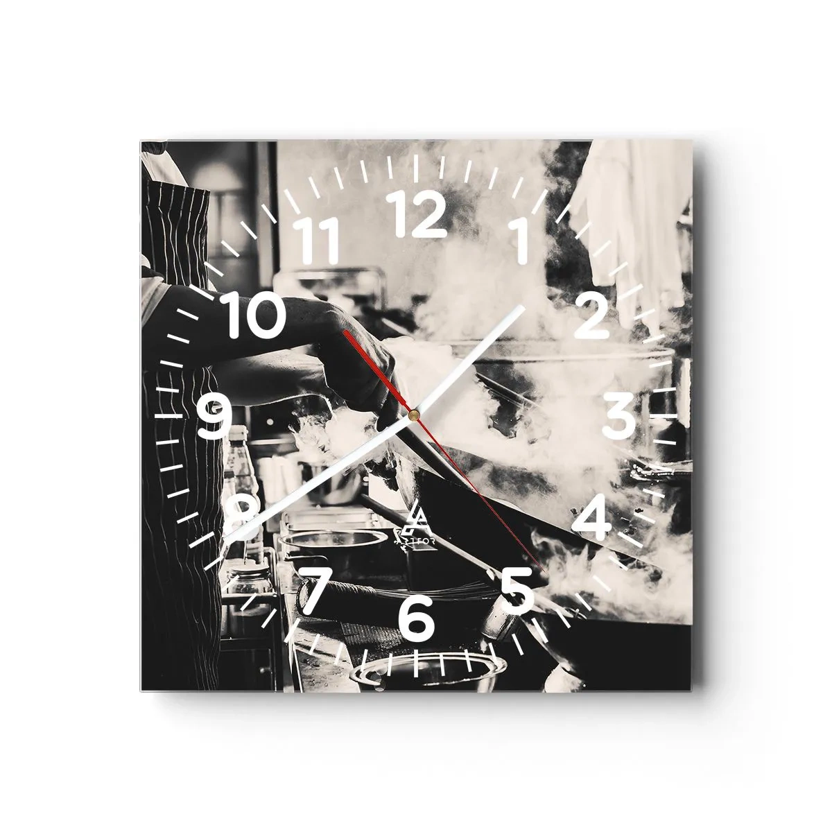 Zegar ścienny - Alchemia smaków - 40x40 cm