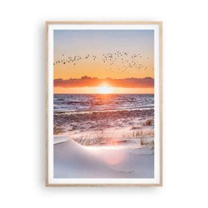 Plakat w ramie jasny dąb - Pejzaż horyzontalny - 70x100 cm