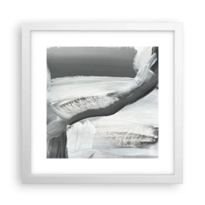 Plakat w białej ramie - Zdecydowanym ruchem - 30x30 cm