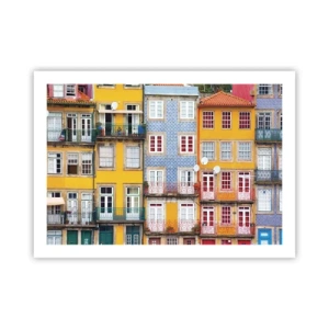 Plakat - Barwy starego miasta - 70x50 cm
