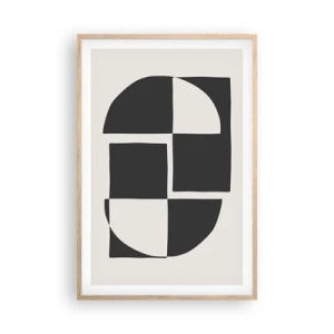 Plakat w ramie jasny dąb - Antyteza – synteza - 61x91 cm