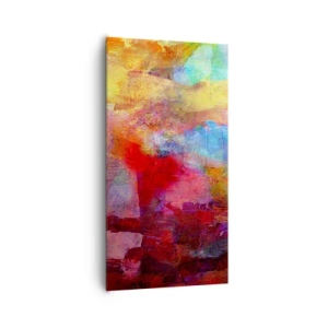 Obraz na płótnie - Zajrzeć do środka tęczy - 65x120 cm