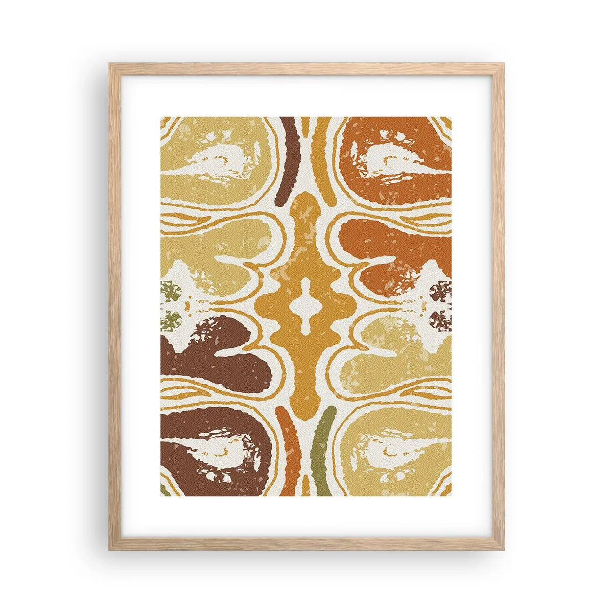 Plakat w ramie jasny dąb - Abstrakcja sentymentalna - 40x50 cm