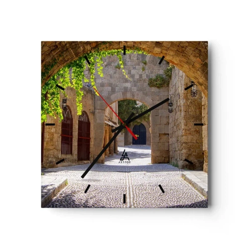 Zegar ścienny - Zaraz pojawi się orszak - 40x40 cm