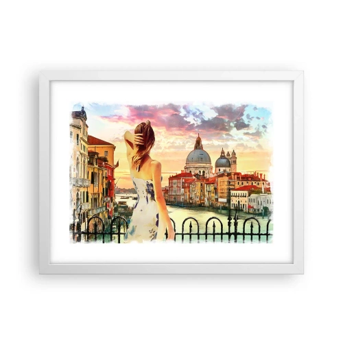 Plakat w białej ramie - Jak przygoda to tylko w … - 40x30 cm