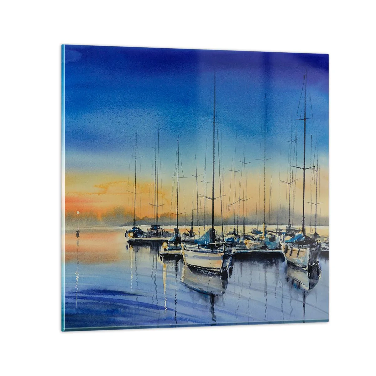 Obraz na szkle - Koniec dobrego dnia - 50x50 cm