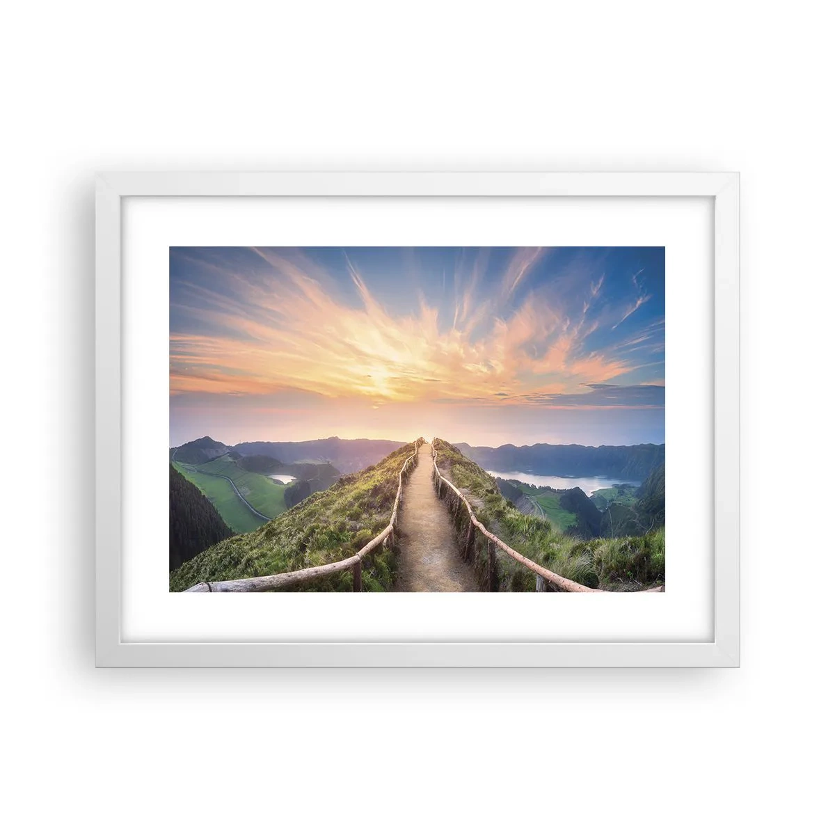 Plakat w białej ramie - Blisko nieba - 40x30 cm