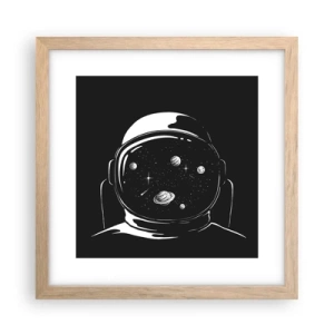 Plakat w ramie jasny dąb - Niezły widok - 30x30 cm