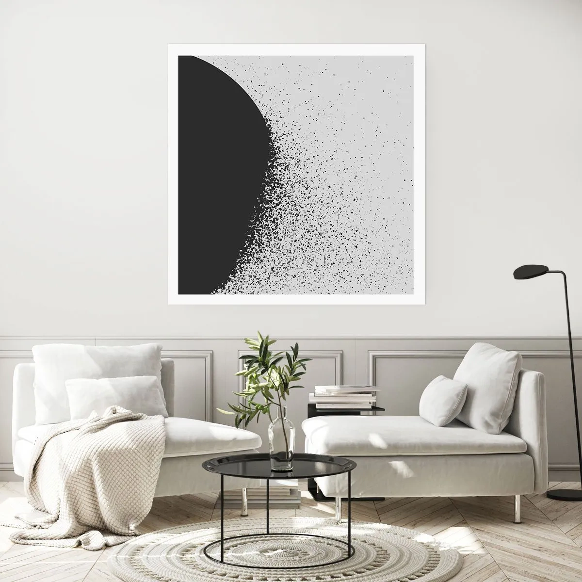 Plakat - Ruch cząsteczek - 60x60 cm