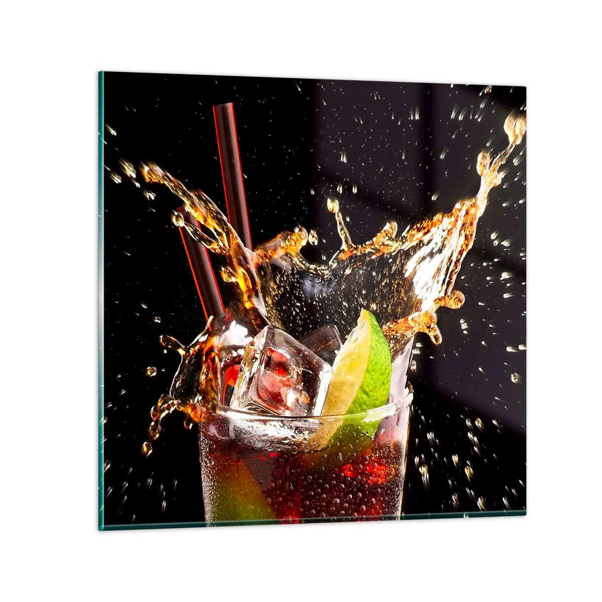 Obraz na szkle - Radość i energia kolorów - 30x30 cm