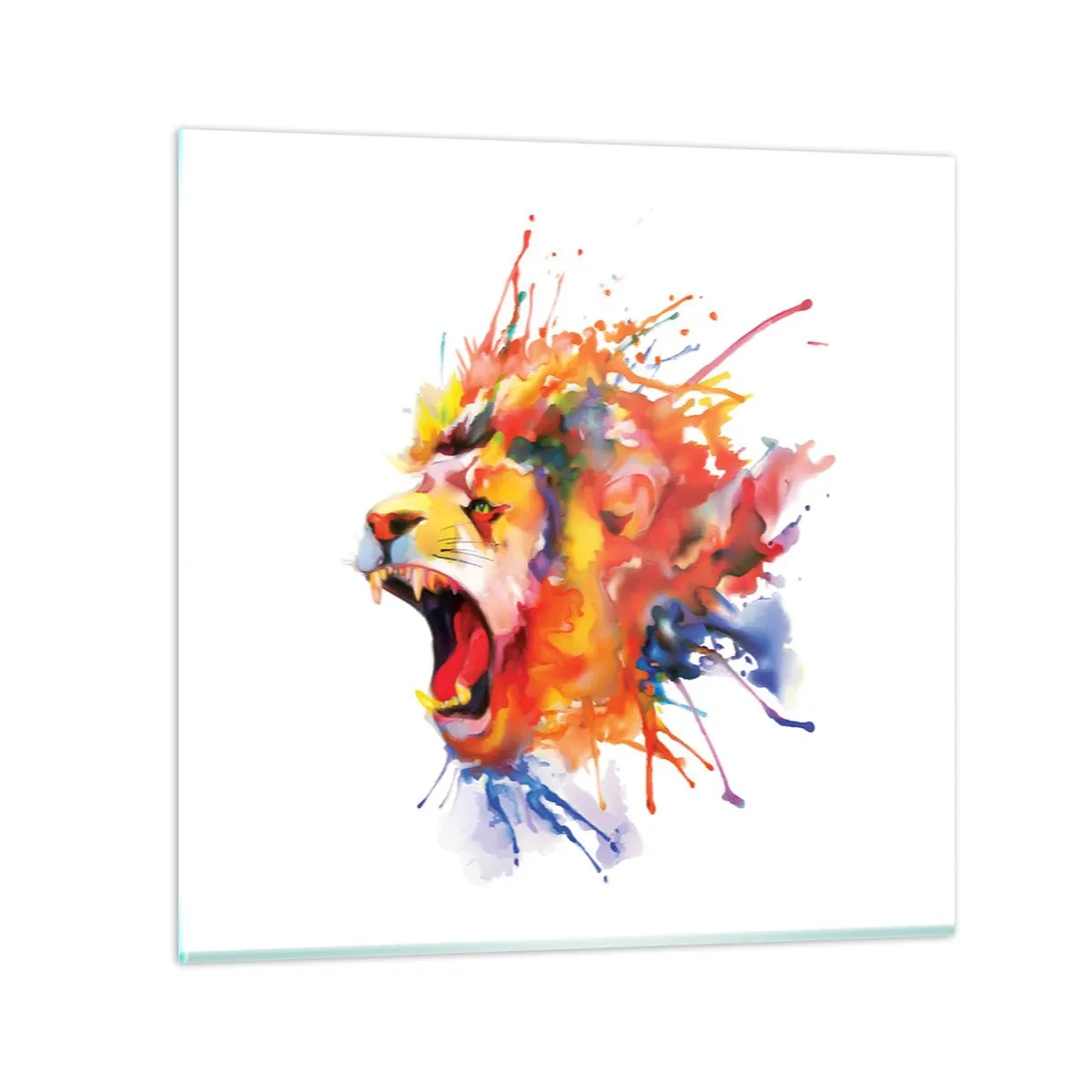 Obraz na szkle - Wybuchnąć gniewem - 60x60 cm