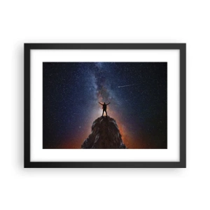 Plakat w czarnej ramie - Moc jest ze mną! - 40x30 cm