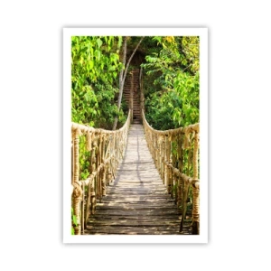 Plakat - Zawieszony w zieleni - 61x91 cm