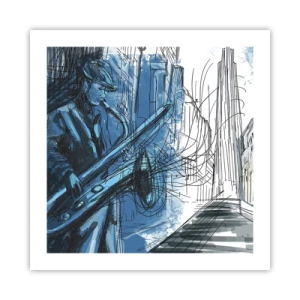 Plakat - Miejska rapsodia - 50x50 cm