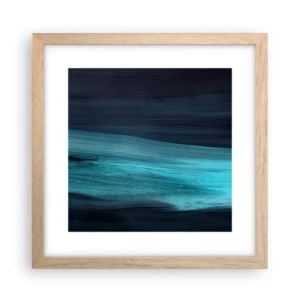 Plakat w ramie jasny dąb - Popłyń z nurtem - 30x30 cm