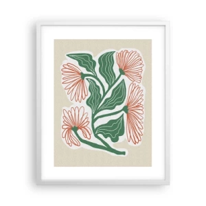 Plakat w białej ramie - Ludowe i nowoczesne - 40x50 cm