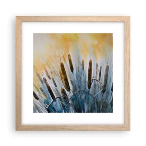 Plakat w ramie jasny dąb - Chłód wody, słońca żar - 30x30 cm