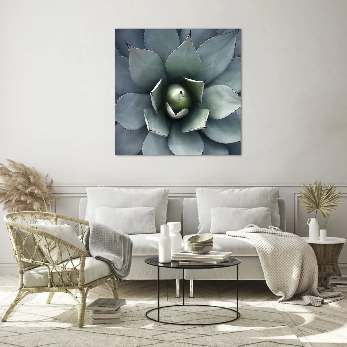 Obraz na szkle - Wabi i przestrzega - 60x60 cm