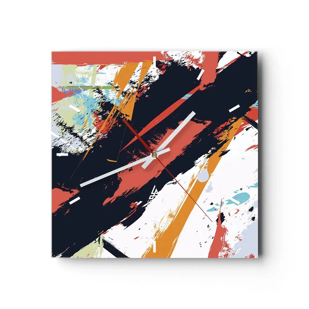 Zegar ścienny - Kompozycja dynamiczna - 40x40 cm