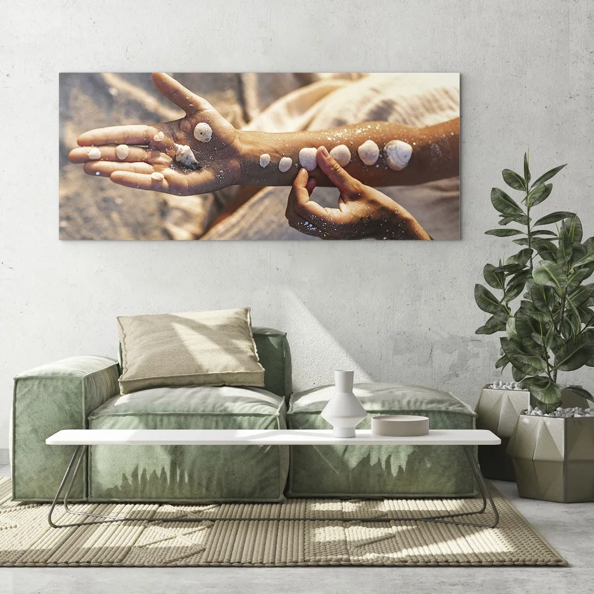 Obraz na szkle - Piękno w zasięgu ręki - 100x40 cm