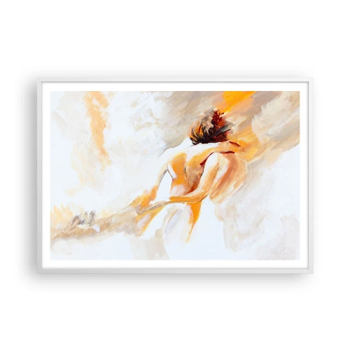 Plakat w białej ramie - W niebie bliskości - 100x70 cm