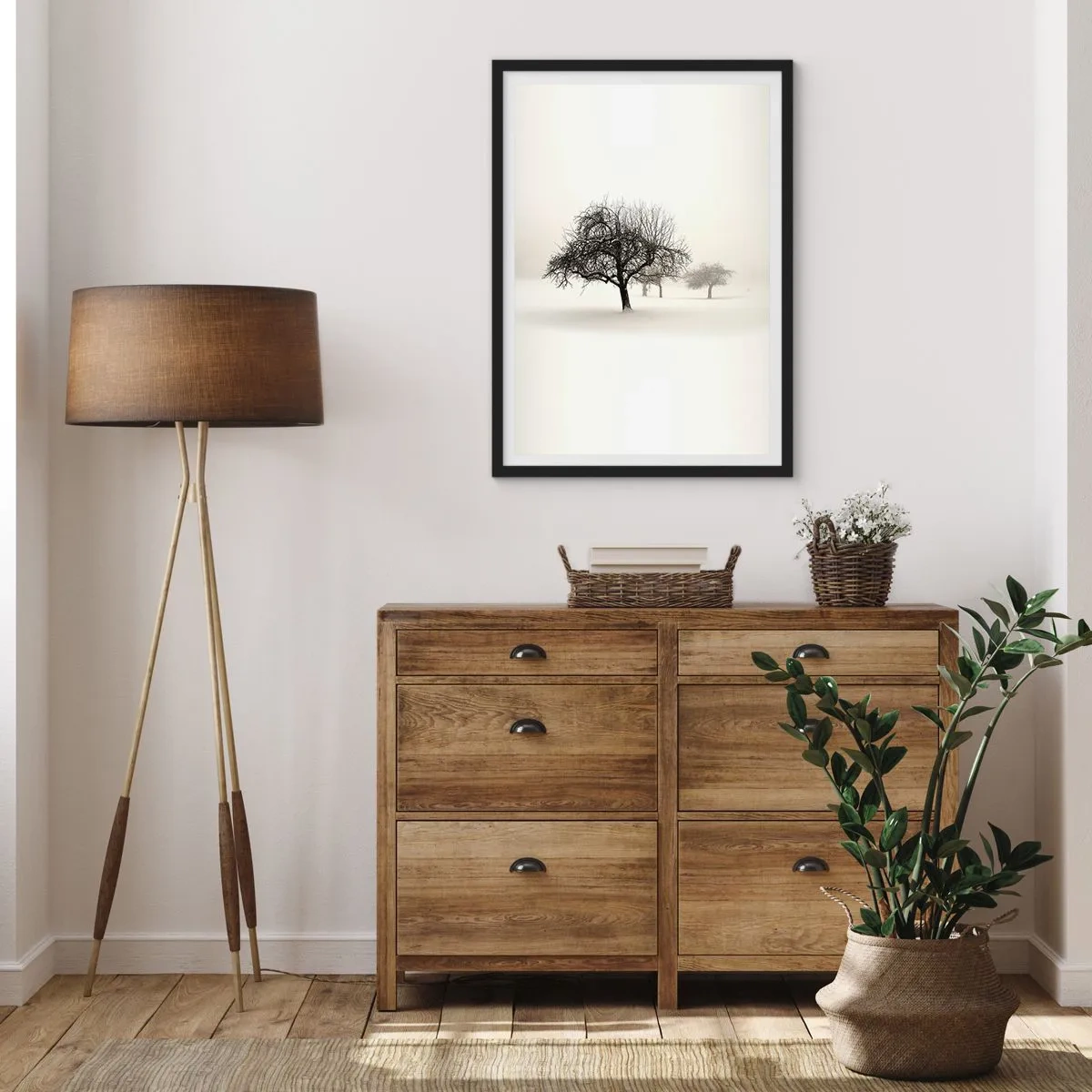 Plakat w czarnej ramie - Zimowy sen - 40x50 cm