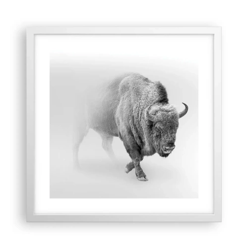 Plakat w białej ramie - Król prerii - 40x40 cm