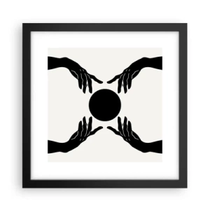 Plakat w czarnej ramie - Tajemny znak - 30x30 cm