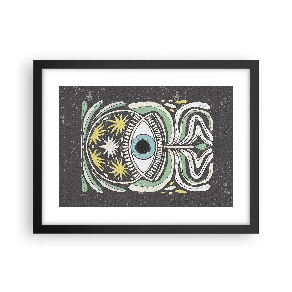 Plakat w czarnej ramie - Plemienne rytuały - 40x30 cm