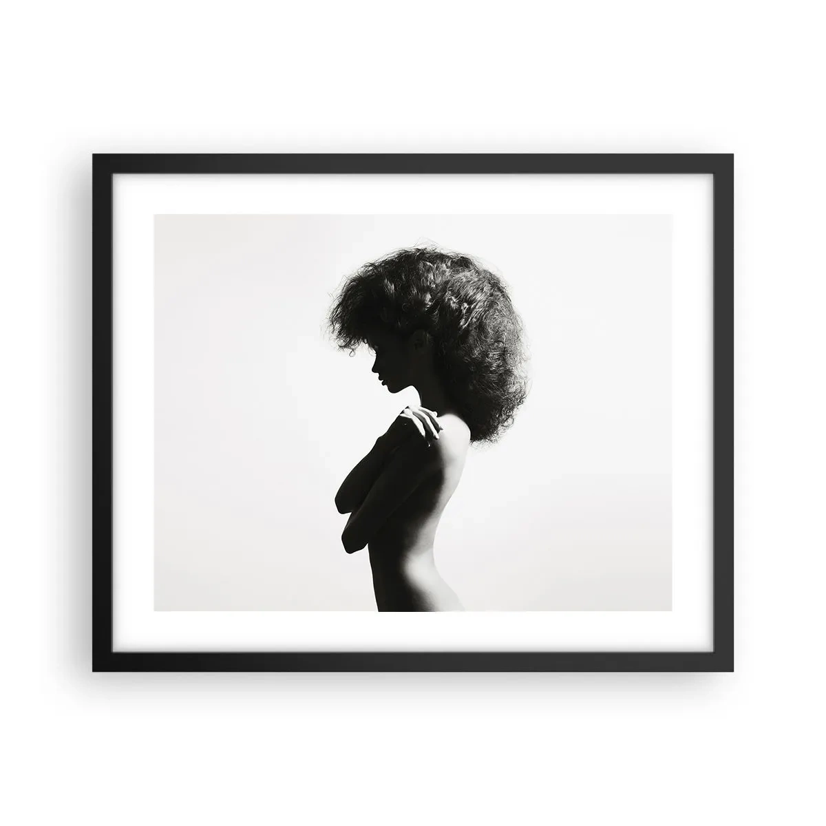 Plakat w czarnej ramie - Jak kwiat na smukłej łodydze - 50x40 cm