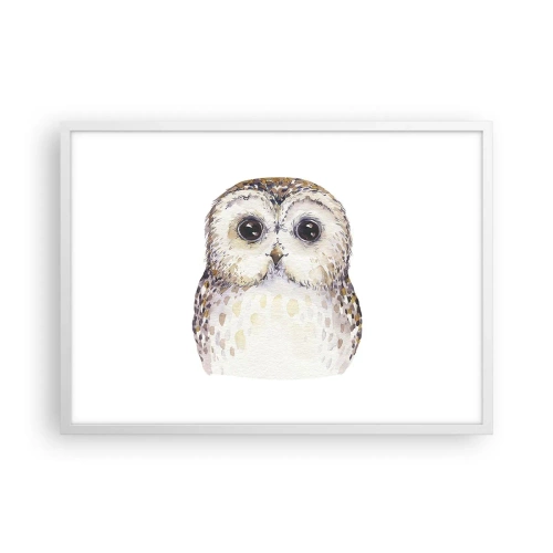 Plakat w białej ramie - Spójrz mi w oczy - 70x50 cm