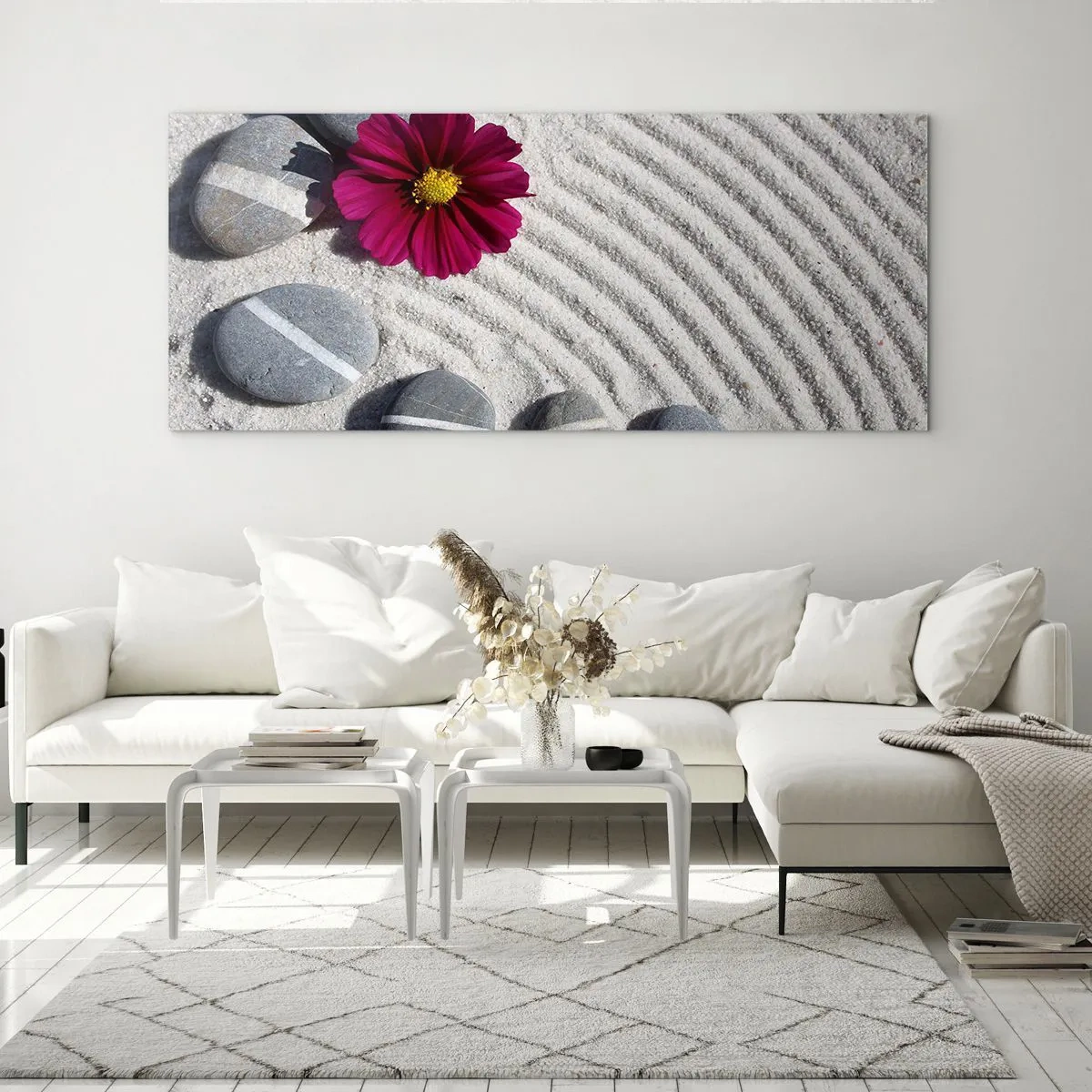 Obraz na szkle - Energia i spokój magicznego kręgu natury - 90x30 cm