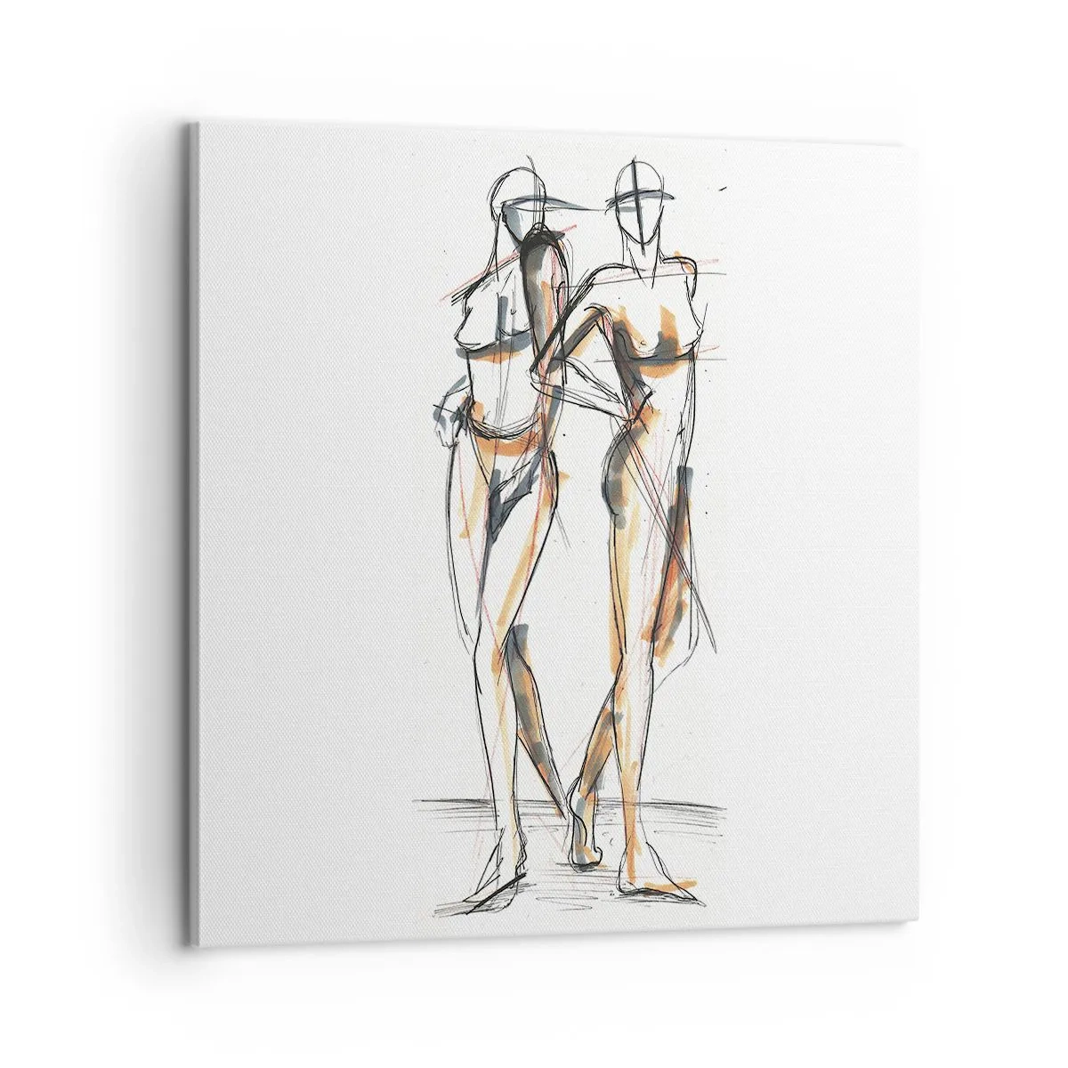 Obraz na płótnie - Studium wdzięku - 60x60 cm