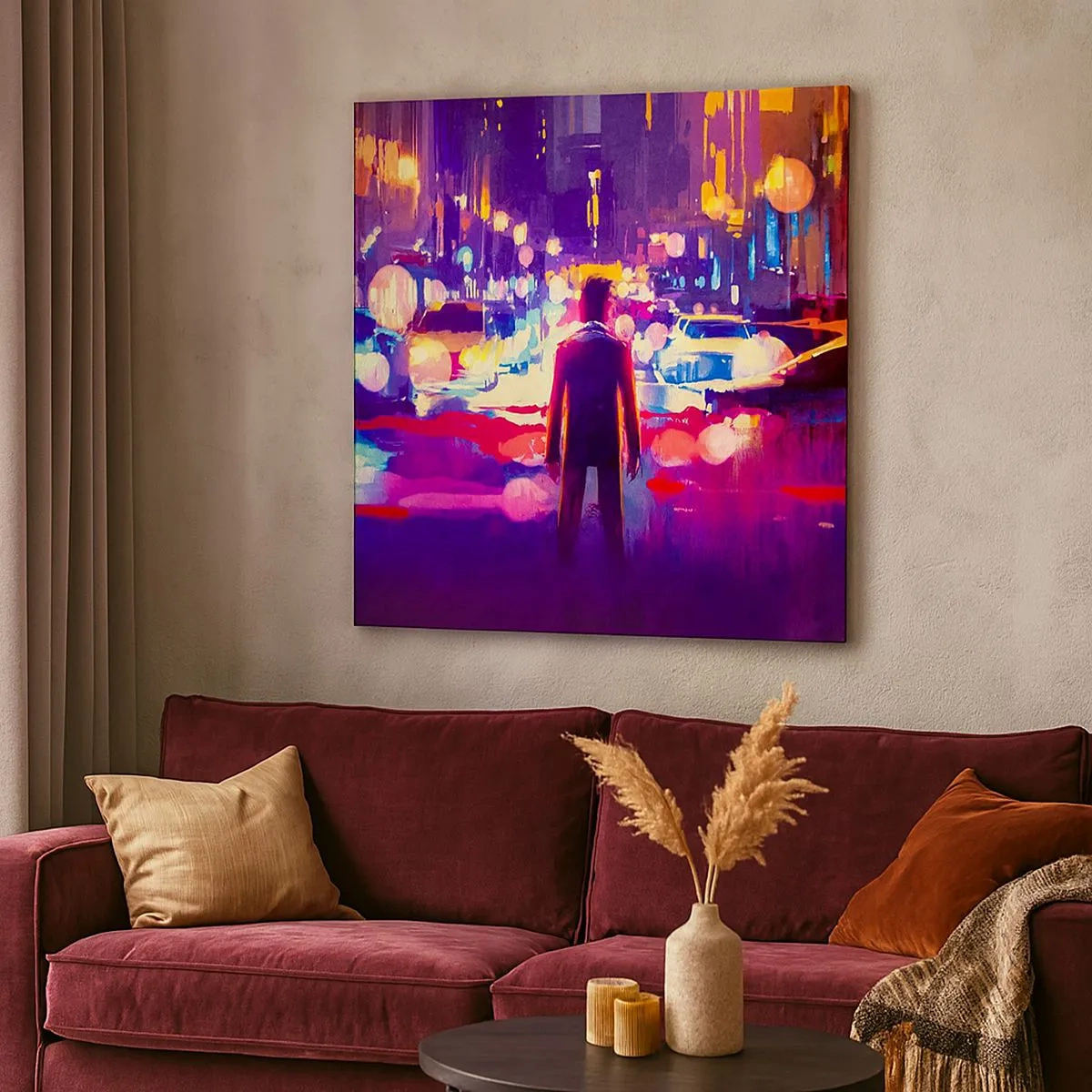 Obraz na płótnie - Zanurzony w świetle - 30x30 cm