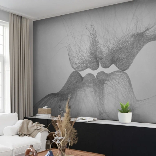 Fototapeta Premium Canvas - Pocałunek wiatru - Abstrakcja, Grafika, Miłość - 150x105 cm