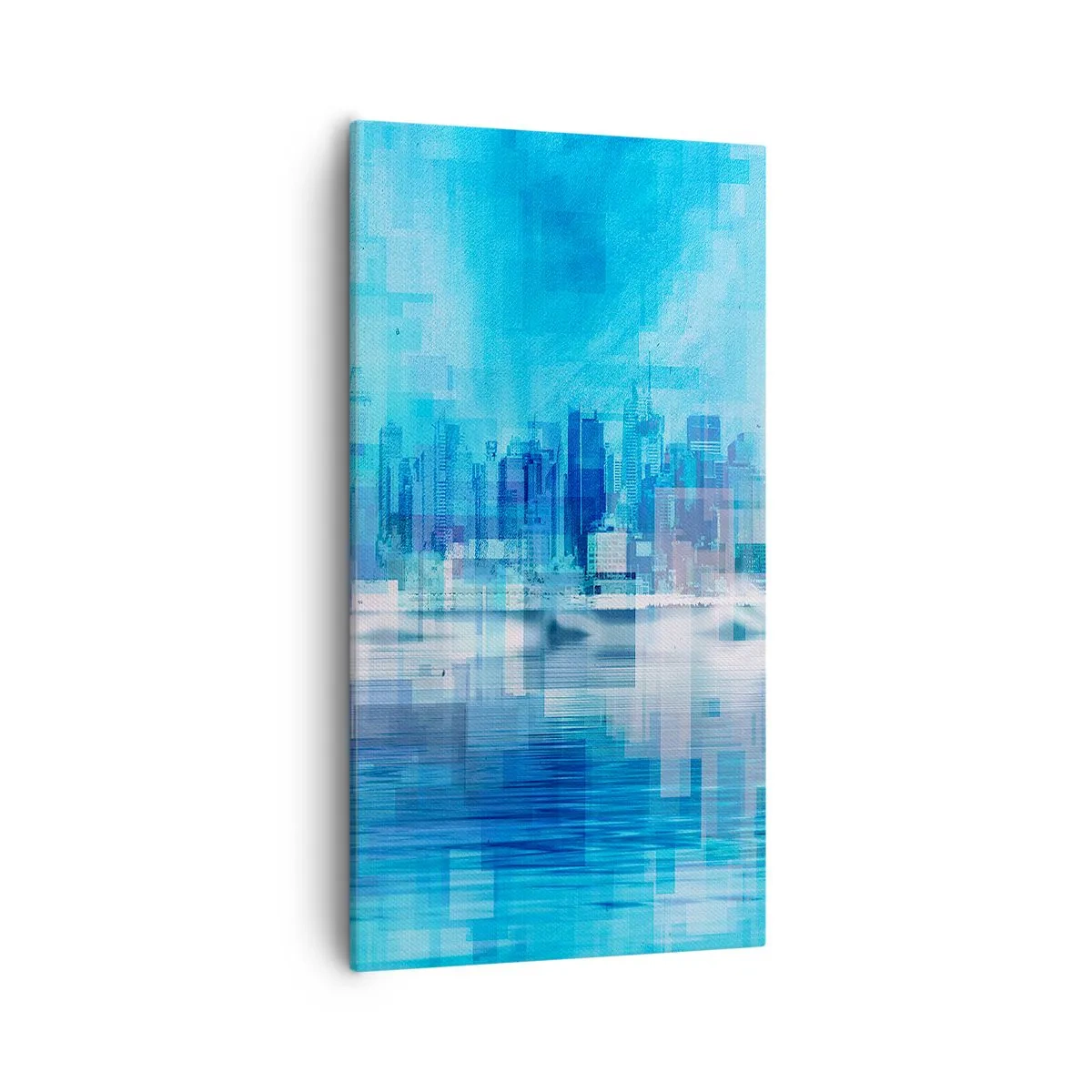 Obraz na płótnie - Zatopione w błękicie - 55x100 cm