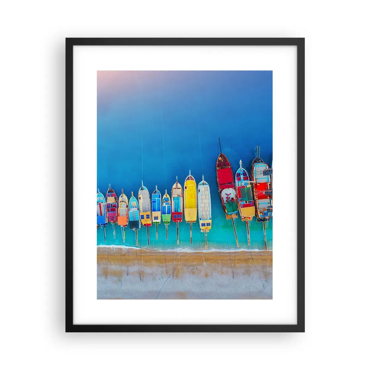 Plakat w czarnej ramie - Z lotu ptaka - 40x50 cm