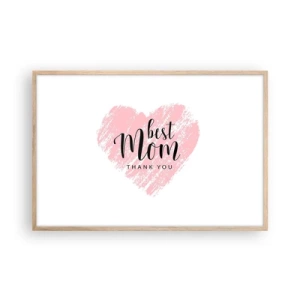 Plakat w ramie jasny dąb - Zawsze odpowiedni moment - 91x61 cm