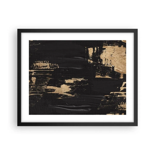 Plakat w czarnej ramie - Ślad dotyku - 50x40 cm