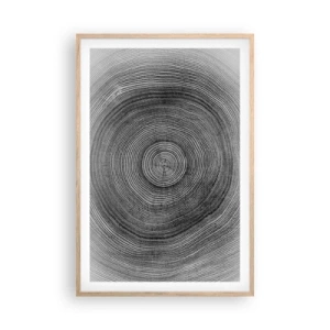 Plakat w ramie jasny dąb - Znak czasu - 61x91 cm