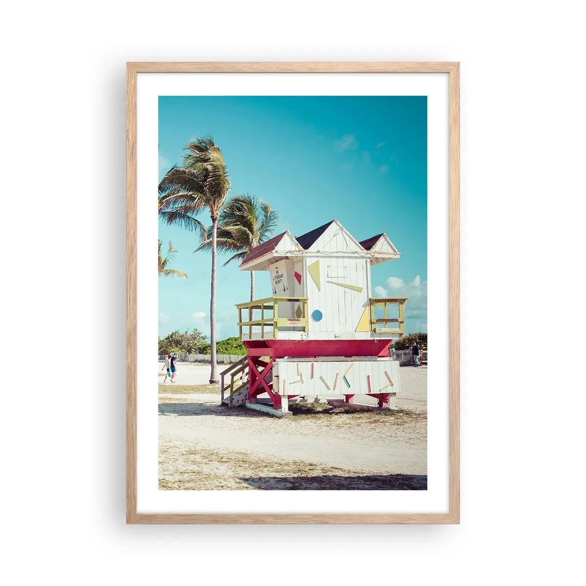 Plakat w ramie jasny dąb - Przed tobą piękny dzień - 50x70 cm