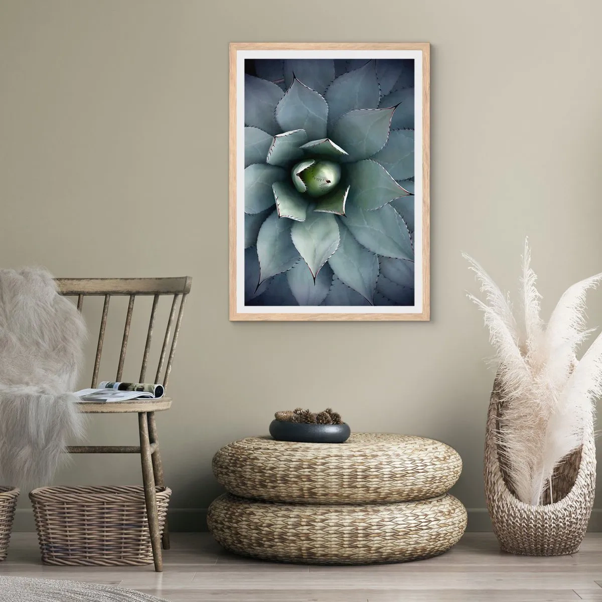 Plakat w ramie jasny dąb - Wabi i przestrzega - 40x50 cm