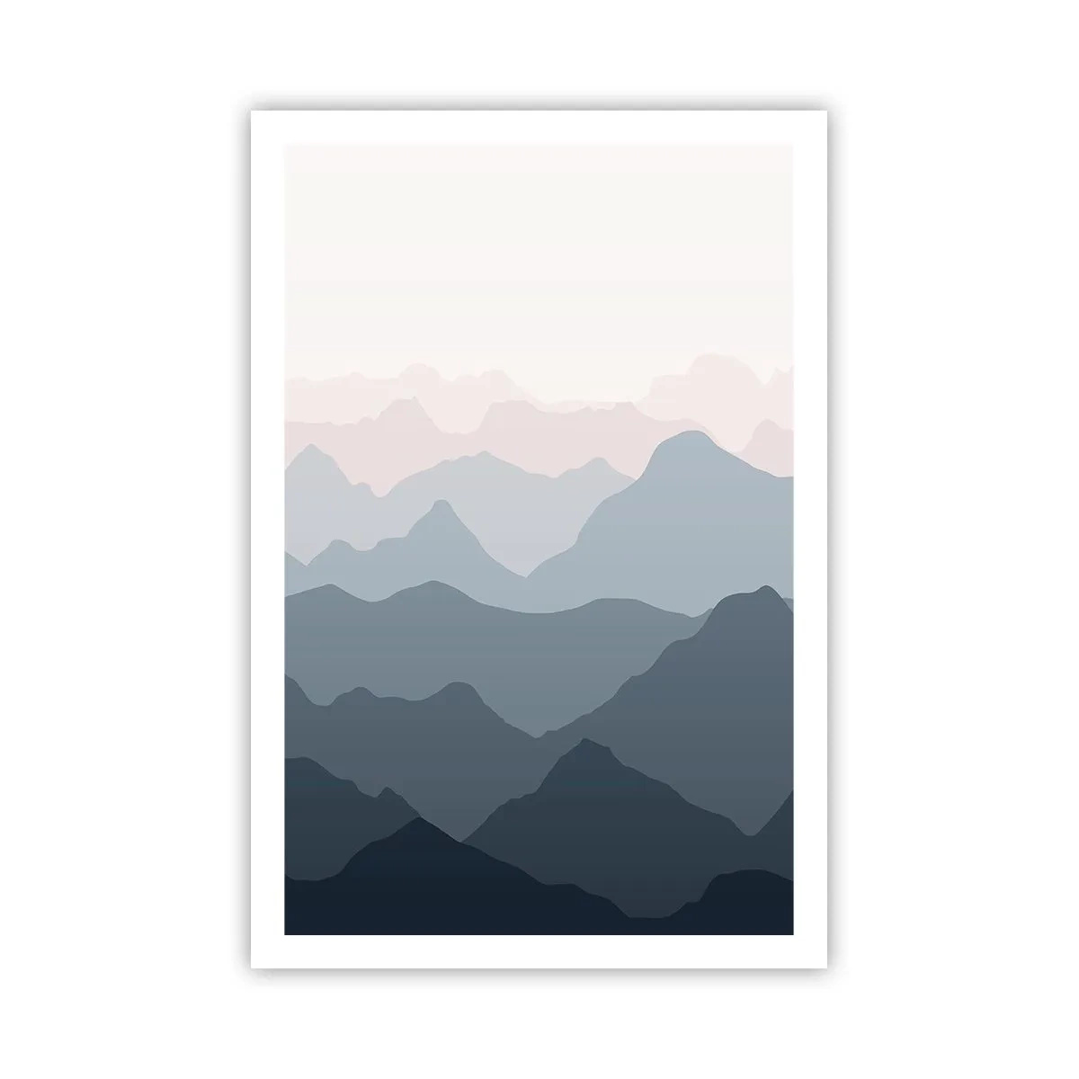 Plakat - Fale gór - 61x91 cm