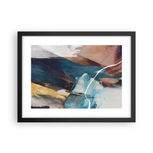 Plakat w czarnej ramie - Z rozmachem i energicznie - 40x30 cm