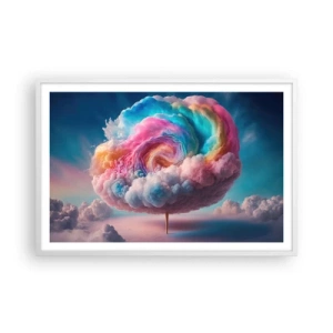 Plakat w białej ramie - Sen o wesołym miasteczku - 91x61 cm