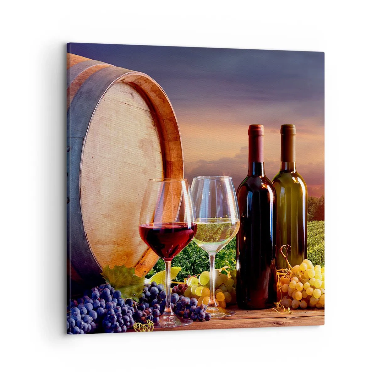 Obraz na płótnie - Tu życie ma smak - 50x50 cm