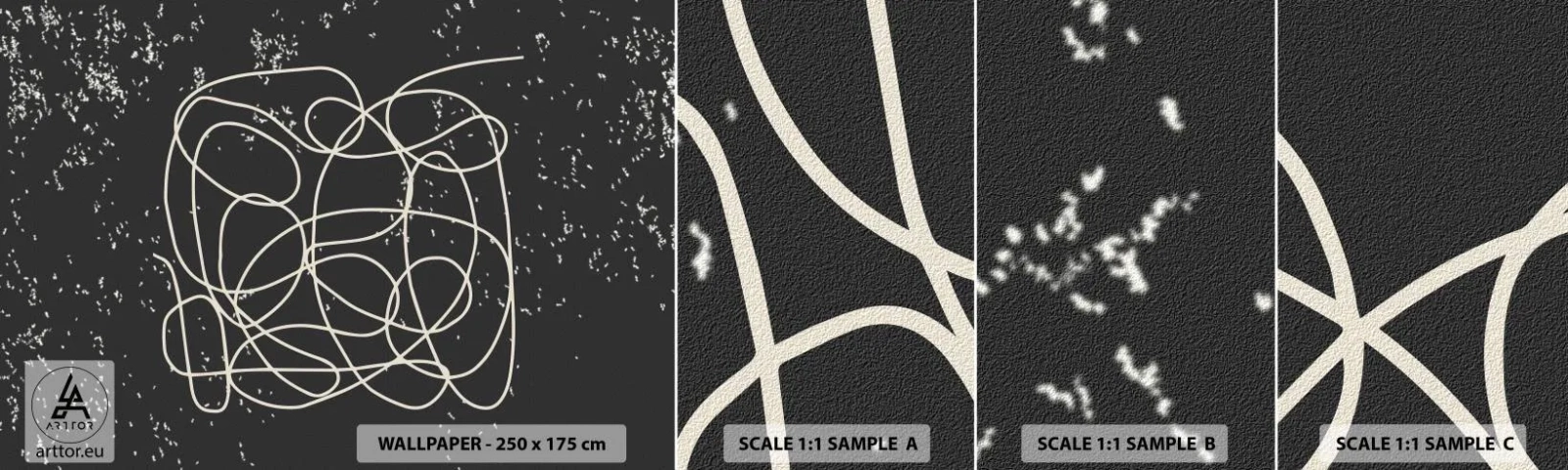 Fototapeta Próbka Samoprzylepna Deluxe Sticker - Błądzenie myśli - Abstrakcja, Grafika, Sztuka - 100x30 cm