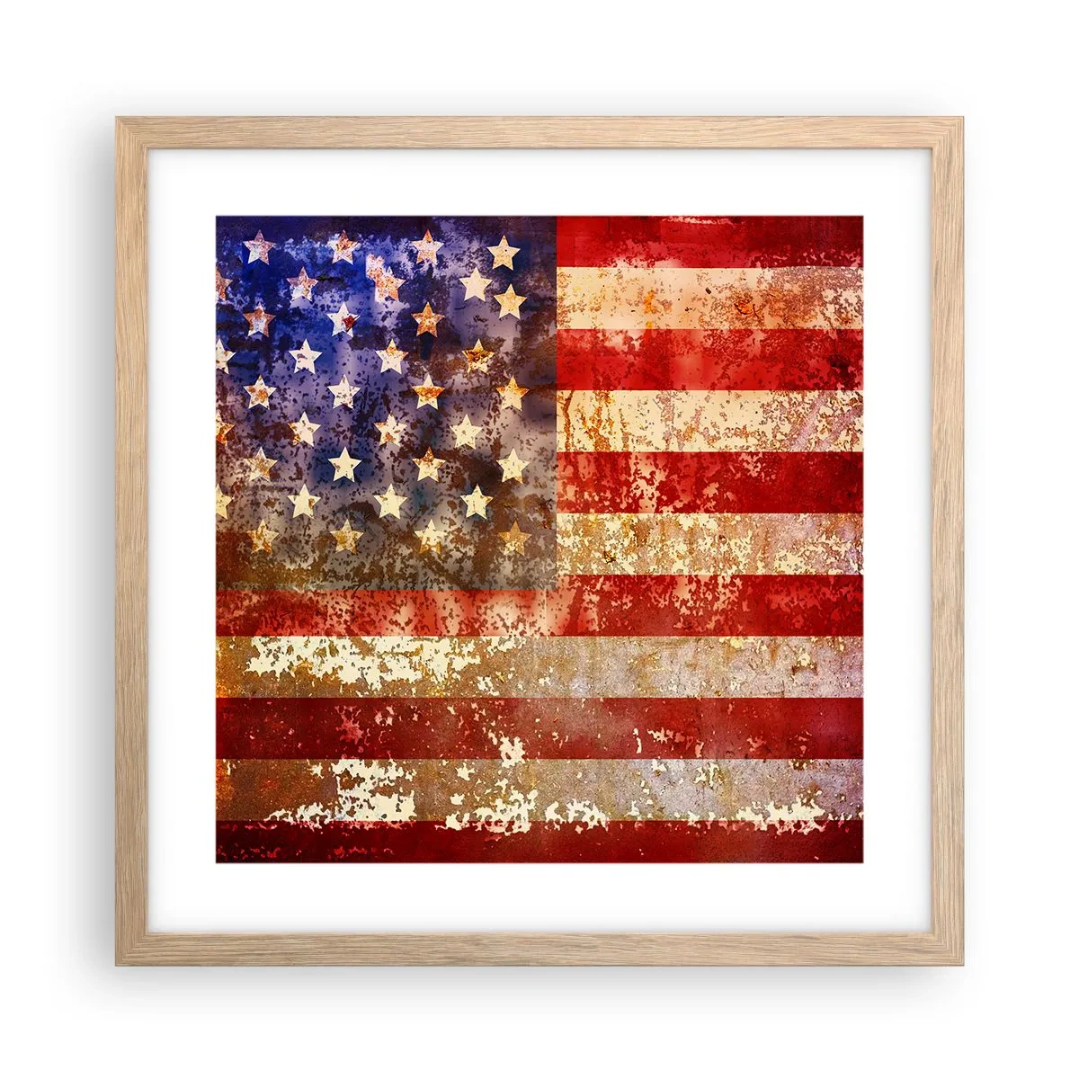 Plakat w ramie jasny dąb - Chwała nie przemija - 40x40 cm